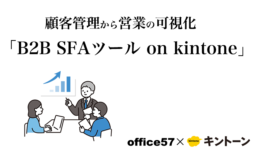 顧客管理や経営の可視化を可能にしたoffice57のSFAツール